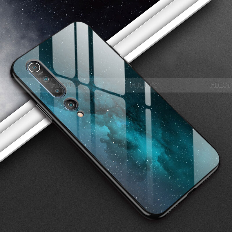 Handyhülle Silikon Hülle Rahmen Schutzhülle Spiegel Modisch Muster S02 für Xiaomi Mi 10 groß