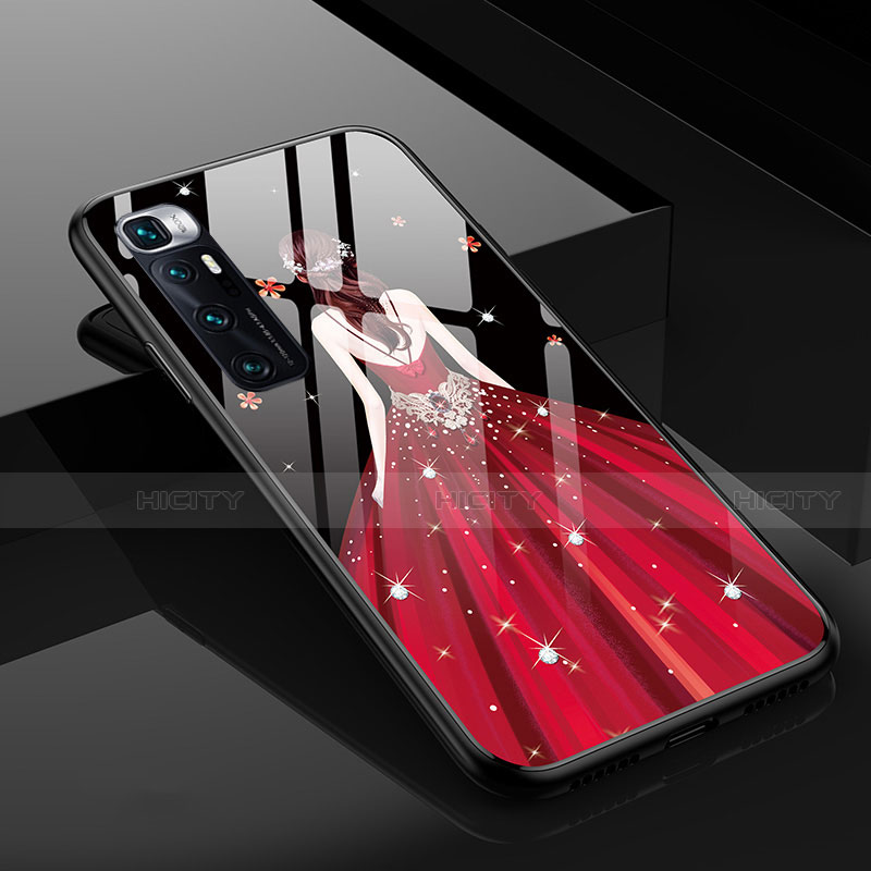Handyhülle Silikon Hülle Rahmen Schutzhülle Spiegel Motiv Kleid Mädchen für Xiaomi Mi 10 Ultra