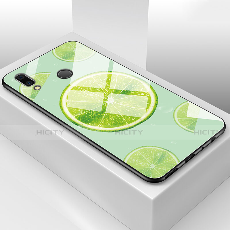 Handyhülle Silikon Hülle Rahmen Schutzhülle Spiegel Obst für Huawei Honor 8X Grün