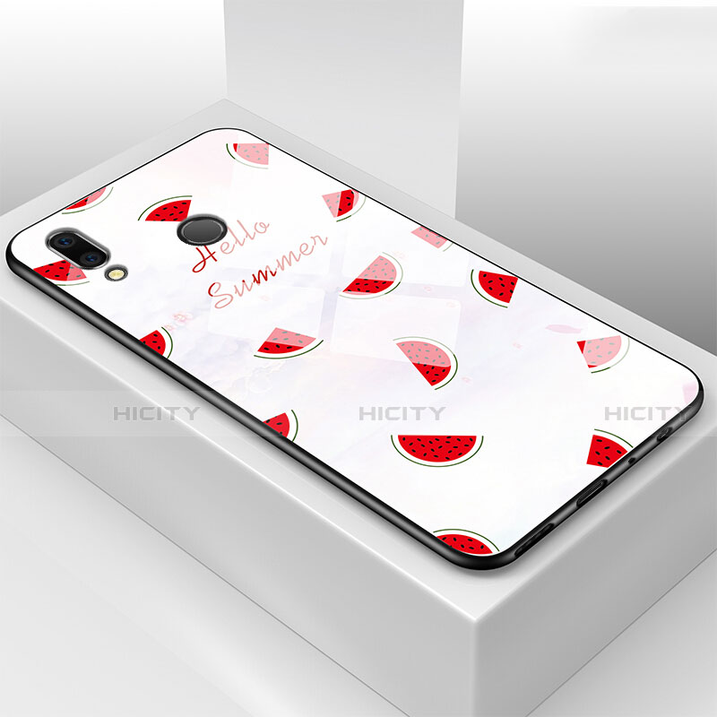 Handyhülle Silikon Hülle Rahmen Schutzhülle Spiegel Obst für Huawei Honor View 10 Lite groß