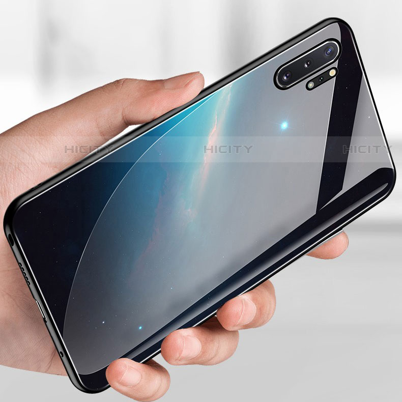 Handyhülle Silikon Hülle Rahmen Schutzhülle Spiegel Sternenhimmel für Samsung Galaxy Note 10 Plus 5G