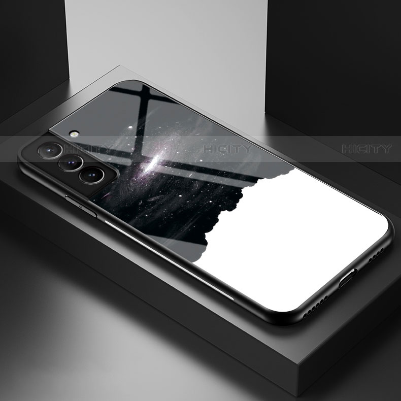 Handyhülle Silikon Hülle Rahmen Schutzhülle Spiegel Sternenhimmel S01 für Samsung Galaxy S22 5G