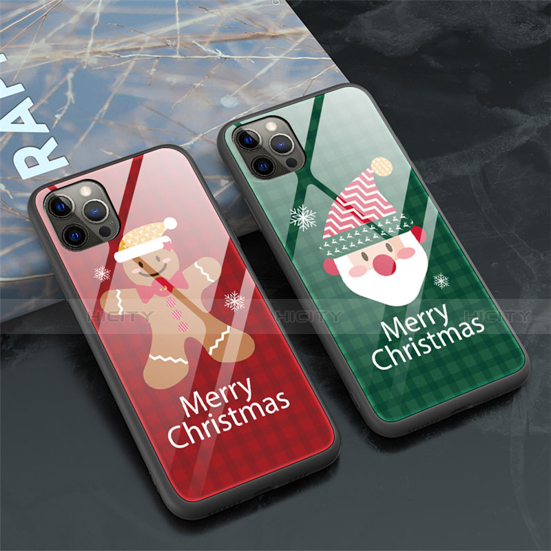 Handyhülle Silikon Hülle Rahmen Schutzhülle Spiegel Weihnachten für Apple iPhone 12 Pro