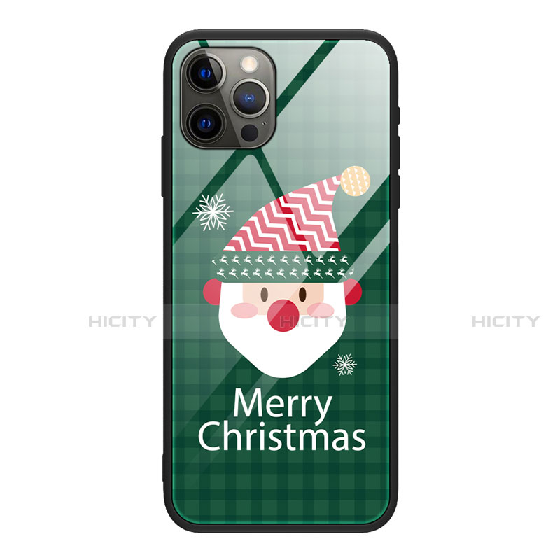 Handyhülle Silikon Hülle Rahmen Schutzhülle Spiegel Weihnachten für Apple iPhone 12 Pro Plusfarbig