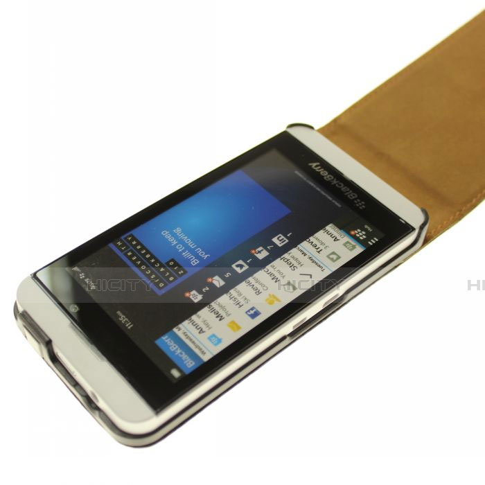 Handytasche Flip Schutzhülle Leder für Blackberry Z10