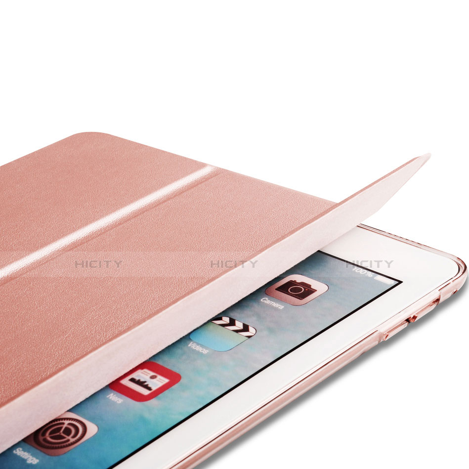 Handytasche Flip Stand Schutzhülle Leder für Apple iPad Pro 9.7 Rosegold groß