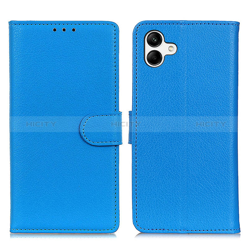 Handytasche Stand Schutzhülle Flip Leder Hülle A03D für Samsung Galaxy M04 Hellblau