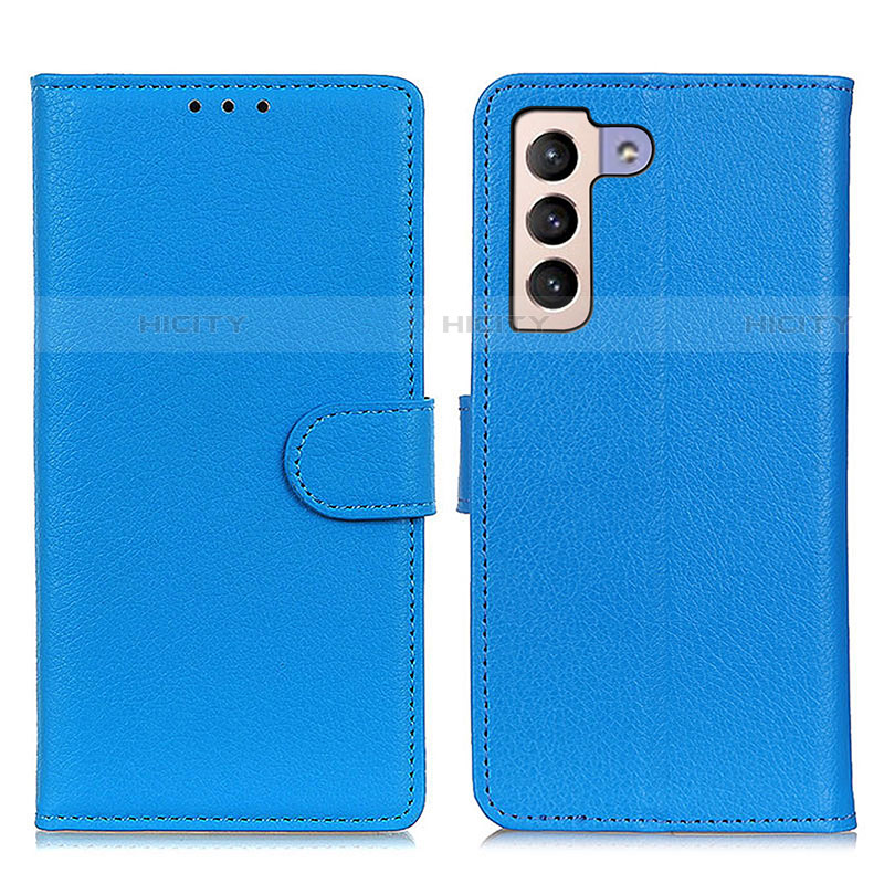 Handytasche Stand Schutzhülle Flip Leder Hülle A03D für Samsung Galaxy S23 5G Hellblau