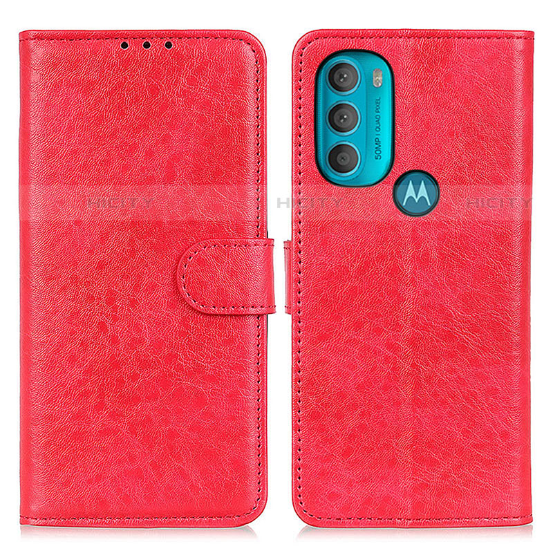 Handytasche Stand Schutzhülle Flip Leder Hülle A07D für Motorola Moto G71 5G Rot