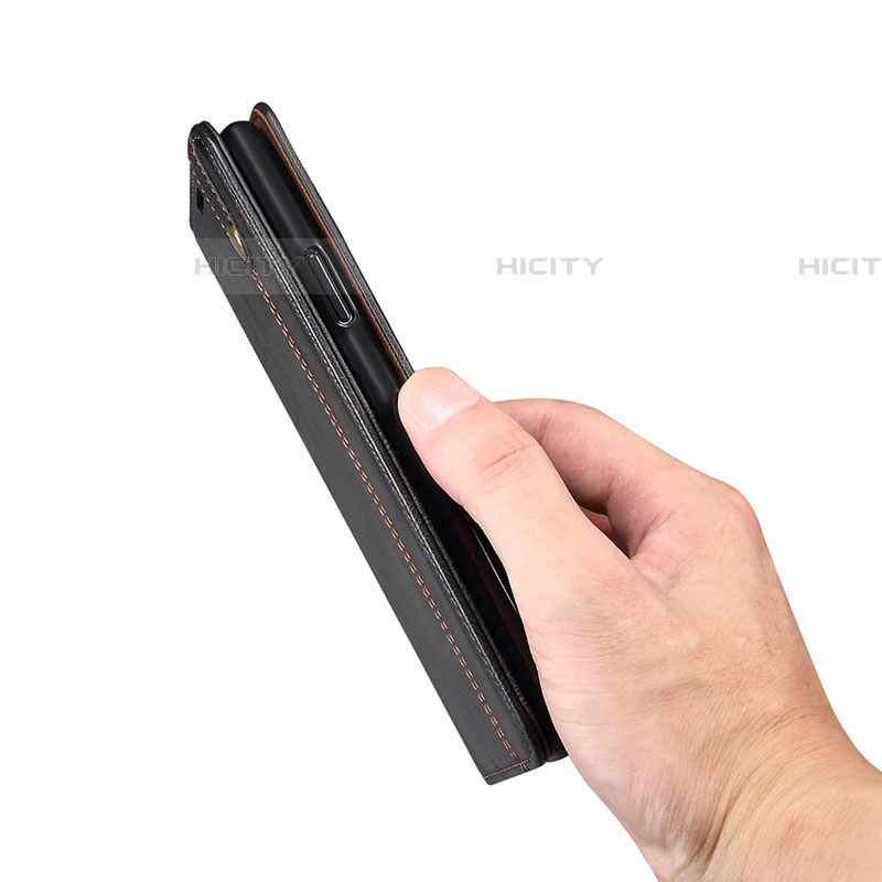 Handytasche Stand Schutzhülle Flip Leder Hülle B01S für Samsung Galaxy A52 4G groß