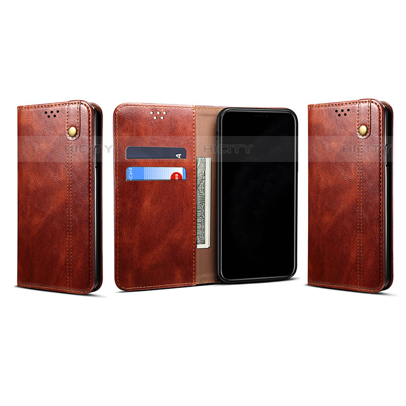 Handytasche Stand Schutzhülle Flip Leder Hülle B02S für Samsung Galaxy S21 Ultra 5G groß