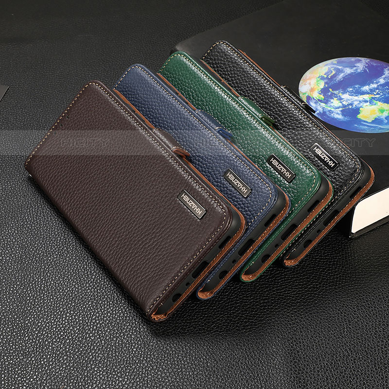 Handytasche Stand Schutzhülle Flip Leder Hülle B03H für Motorola Moto G100 5G groß