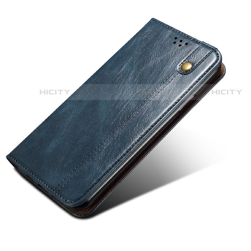 Handytasche Stand Schutzhülle Flip Leder Hülle B04S für Samsung Galaxy S23 5G Blau Plus