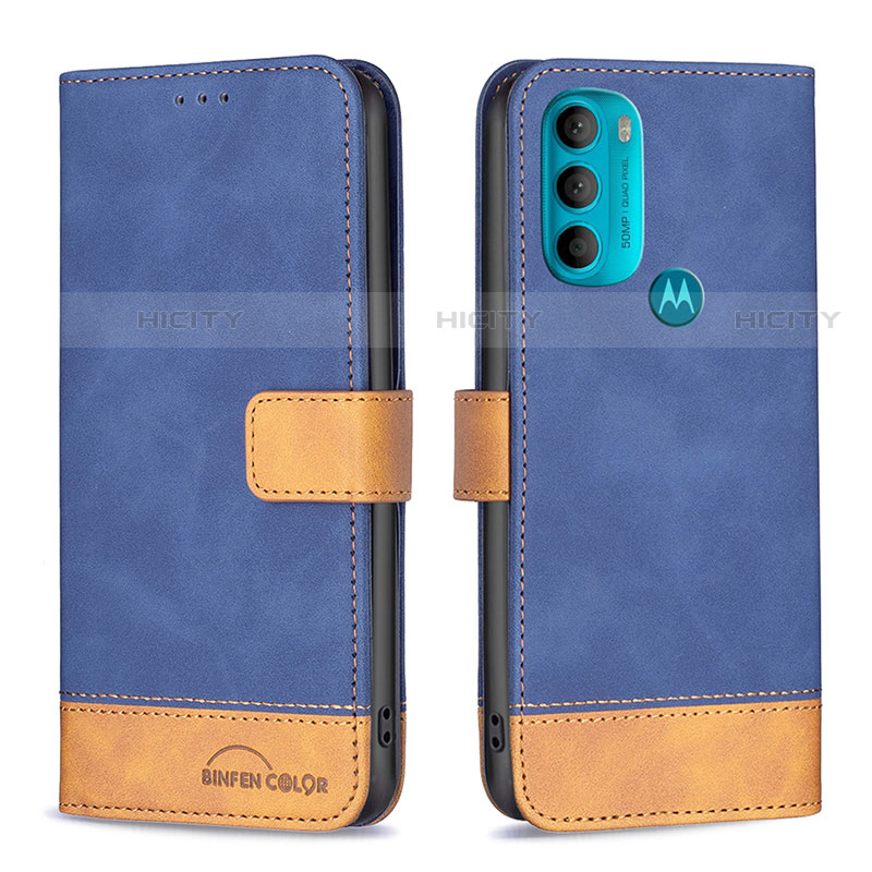 Handytasche Stand Schutzhülle Flip Leder Hülle B05F für Motorola Moto G71 5G