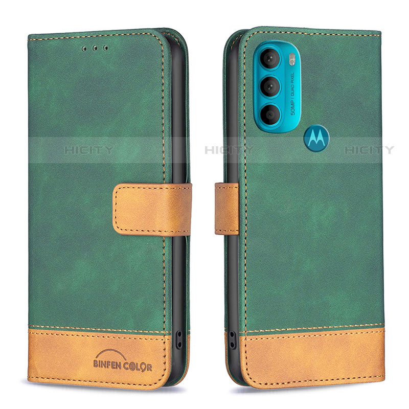 Handytasche Stand Schutzhülle Flip Leder Hülle B05F für Motorola Moto G71 5G