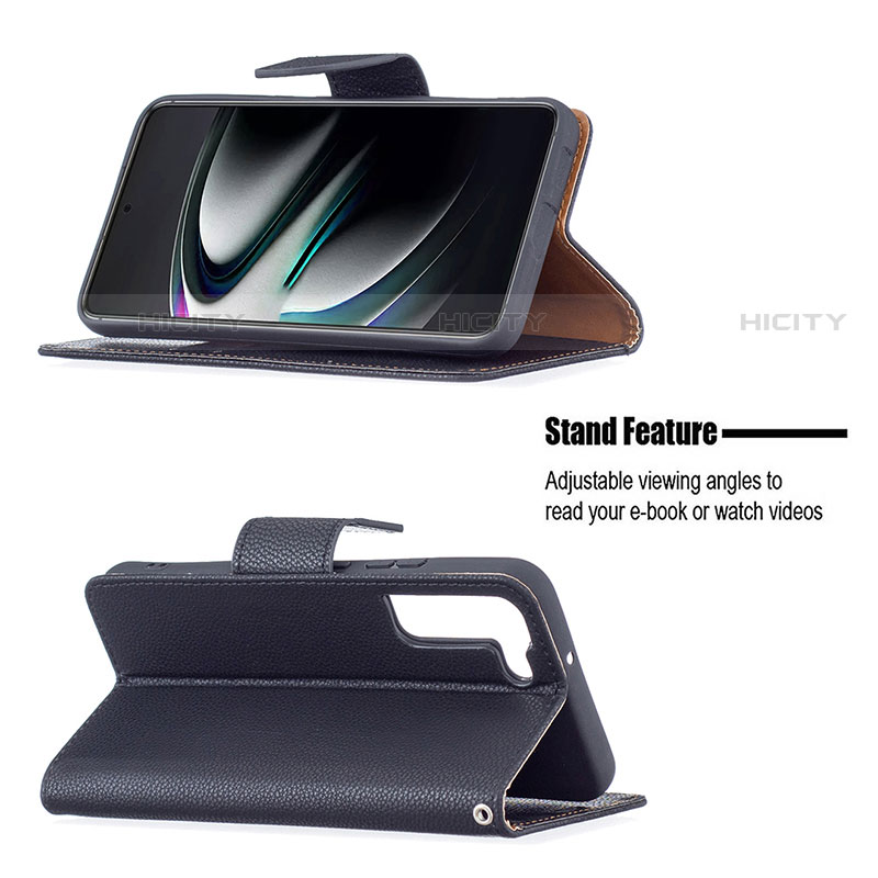Handytasche Stand Schutzhülle Flip Leder Hülle B05F für Samsung Galaxy S21 5G