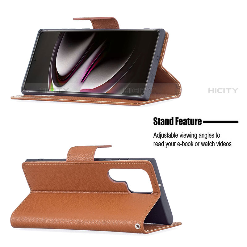 Handytasche Stand Schutzhülle Flip Leder Hülle B05F für Samsung Galaxy S21 Ultra 5G