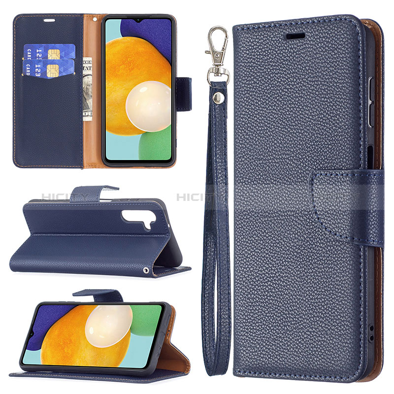 Handytasche Stand Schutzhülle Flip Leder Hülle B06F für Samsung Galaxy A04s groß