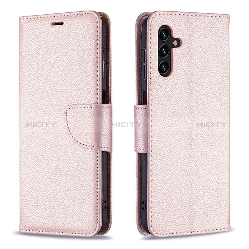 Handytasche Stand Schutzhülle Flip Leder Hülle B06F für Samsung Galaxy A04s groß