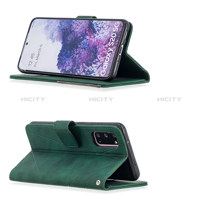 Handytasche Stand Schutzhülle Flip Leder Hülle B08F für Samsung Galaxy S20 5G