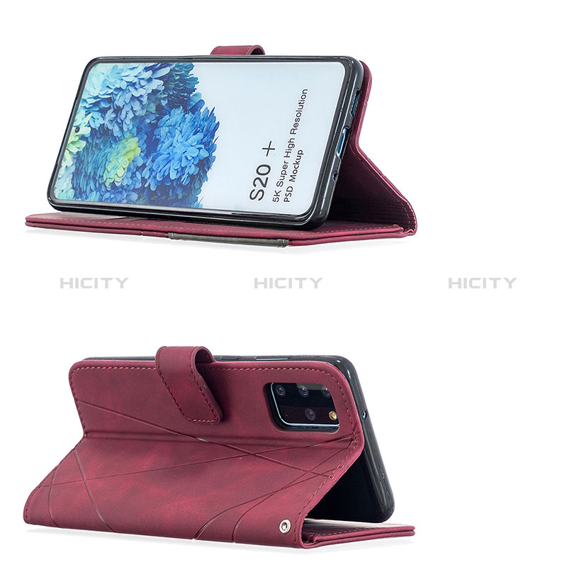 Handytasche Stand Schutzhülle Flip Leder Hülle B08F für Samsung Galaxy S20 Plus