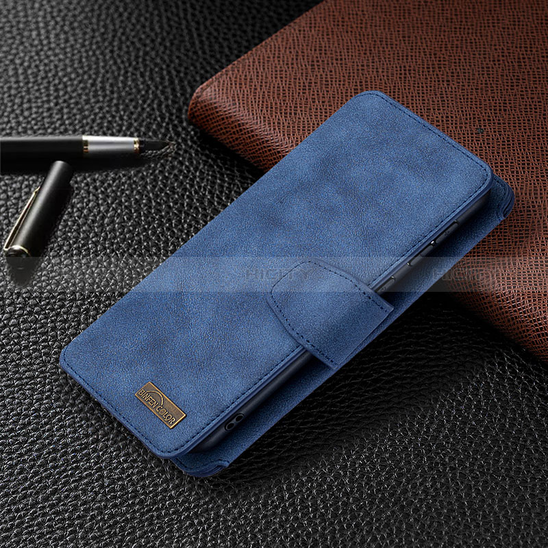 Handytasche Stand Schutzhülle Flip Leder Hülle B10F für Samsung Galaxy A10 groß