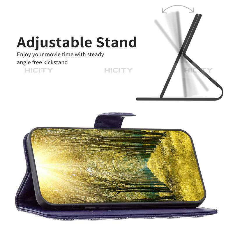 Handytasche Stand Schutzhülle Flip Leder Hülle B11F für OnePlus Nord N20 SE