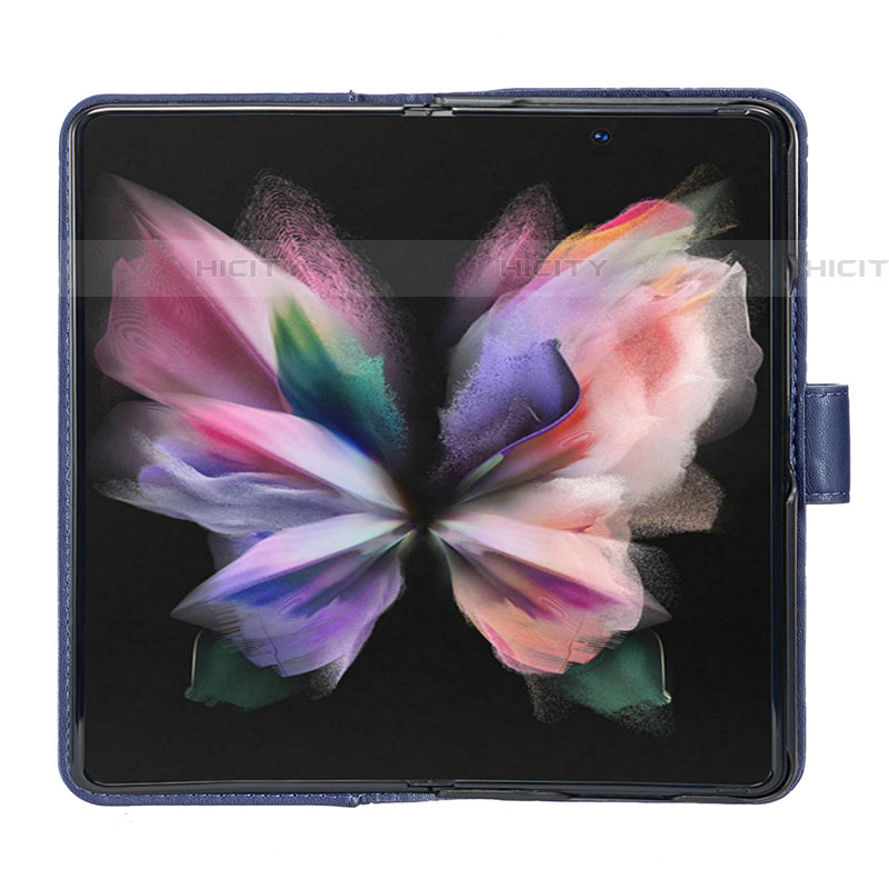 Handytasche Stand Schutzhülle Flip Leder Hülle B11F für Samsung Galaxy Z Fold4 5G groß
