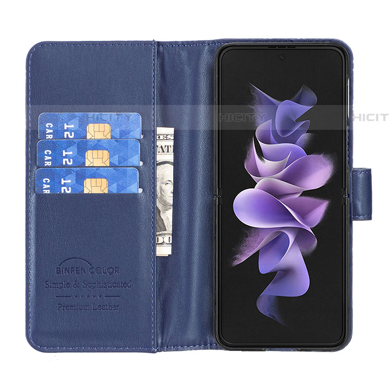 Handytasche Stand Schutzhülle Flip Leder Hülle B11F für Samsung Galaxy Z Fold4 5G groß
