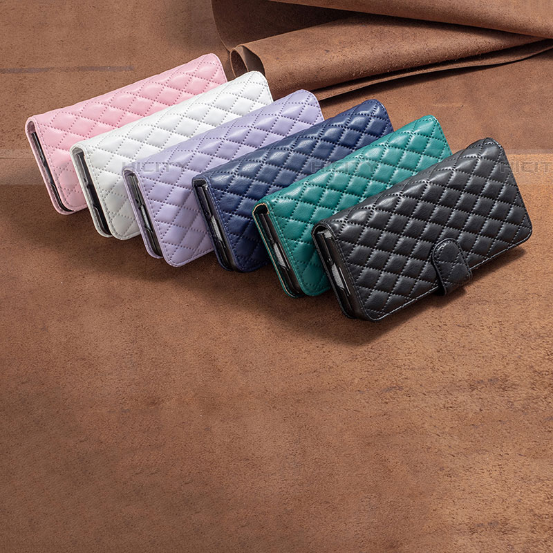 Handytasche Stand Schutzhülle Flip Leder Hülle B11F für Samsung Galaxy Z Fold4 5G groß