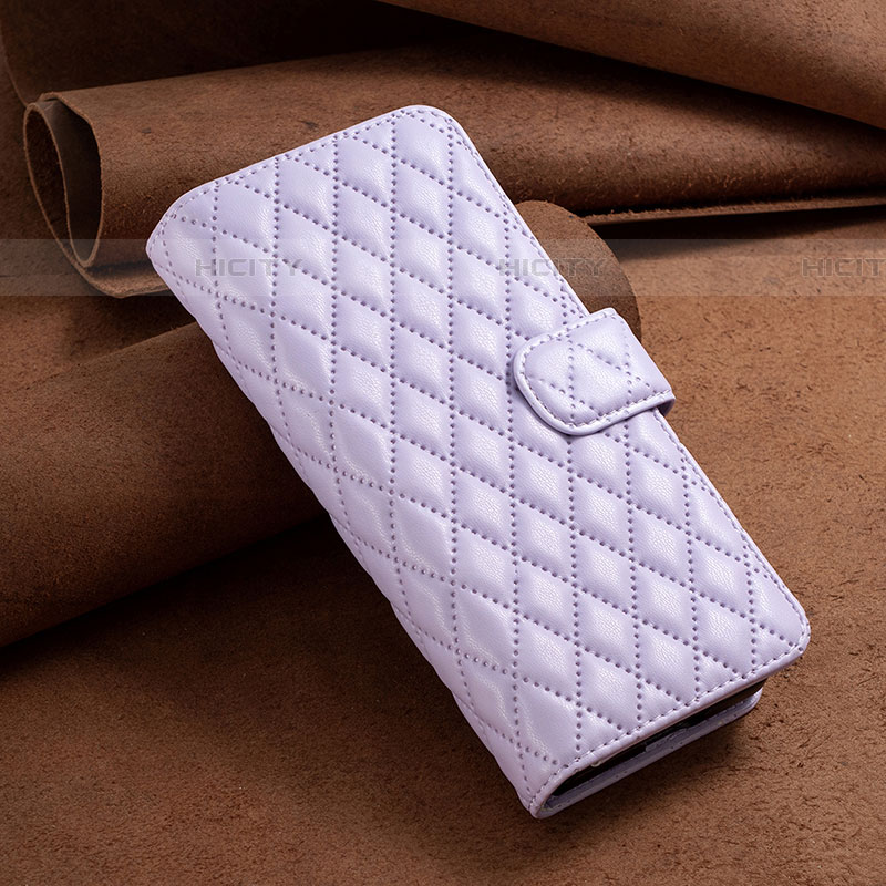 Handytasche Stand Schutzhülle Flip Leder Hülle B11F für Samsung Galaxy Z Fold4 5G Violett Plus