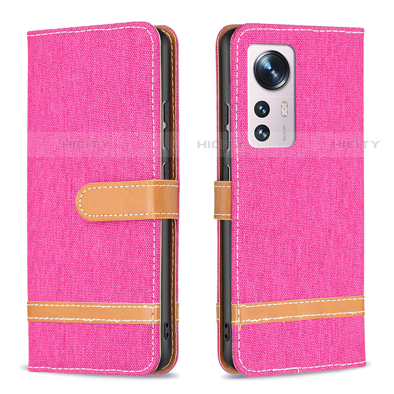 Handytasche Stand Schutzhülle Flip Leder Hülle B11F für Xiaomi Mi 12S Pro 5G Pink