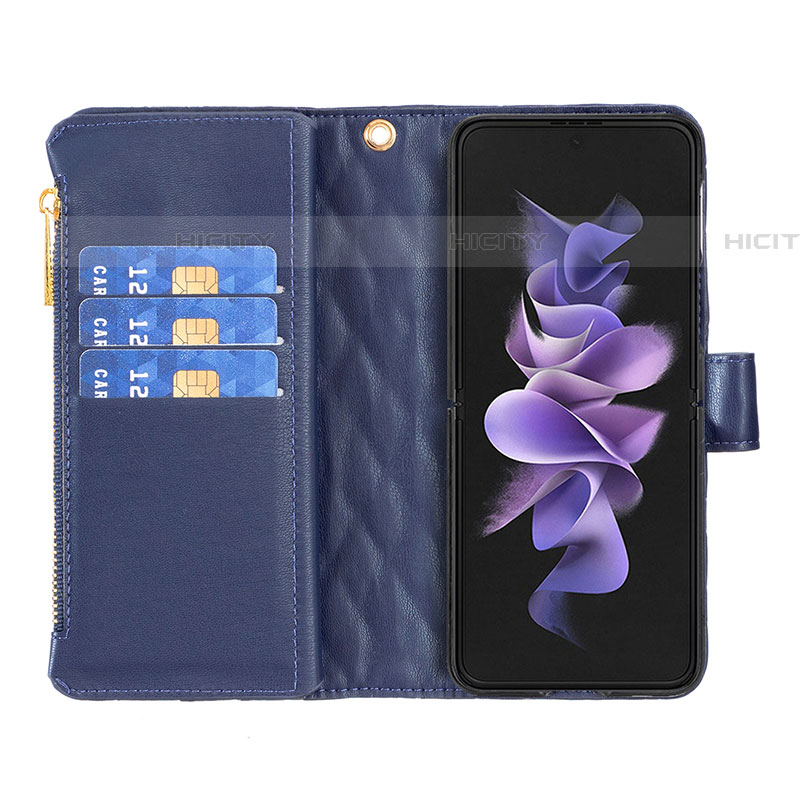 Handytasche Stand Schutzhülle Flip Leder Hülle B14F für Samsung Galaxy Z Fold4 5G groß