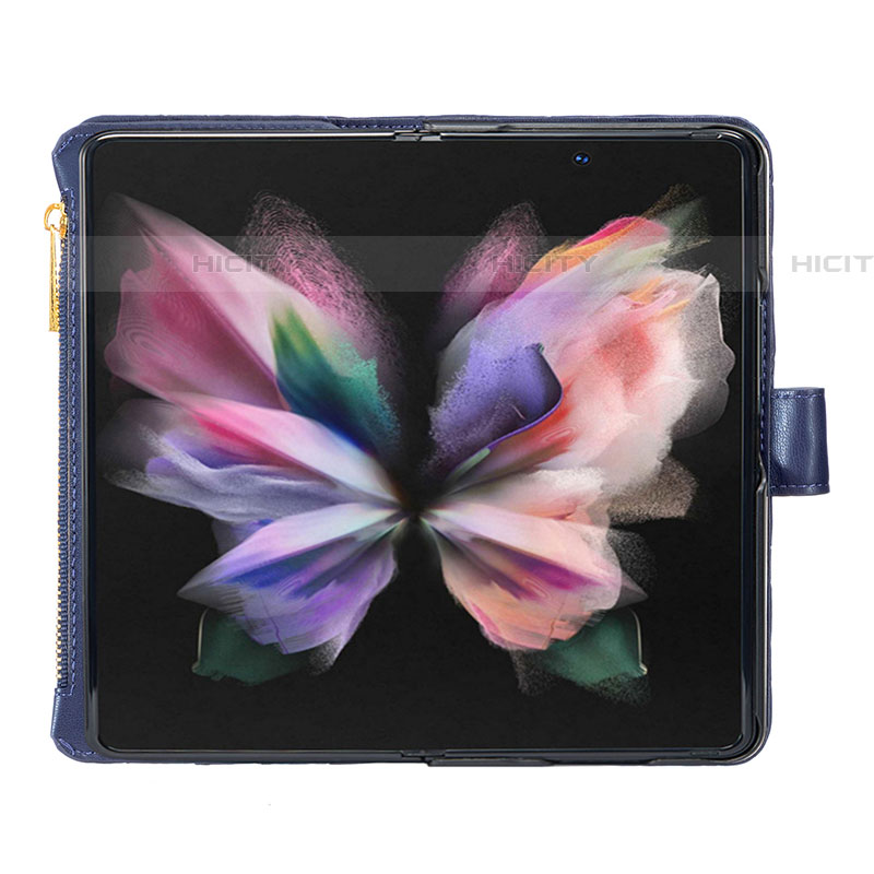 Handytasche Stand Schutzhülle Flip Leder Hülle B14F für Samsung Galaxy Z Fold4 5G groß