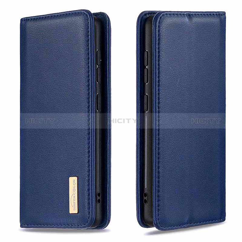 Handytasche Stand Schutzhülle Flip Leder Hülle B17F für Samsung Galaxy Note 20 5G Blau Plus