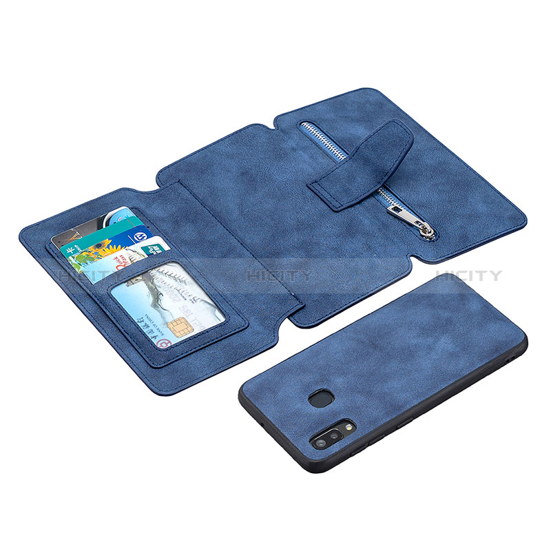 Handytasche Stand Schutzhülle Flip Leder Hülle B18F für Samsung Galaxy M10S