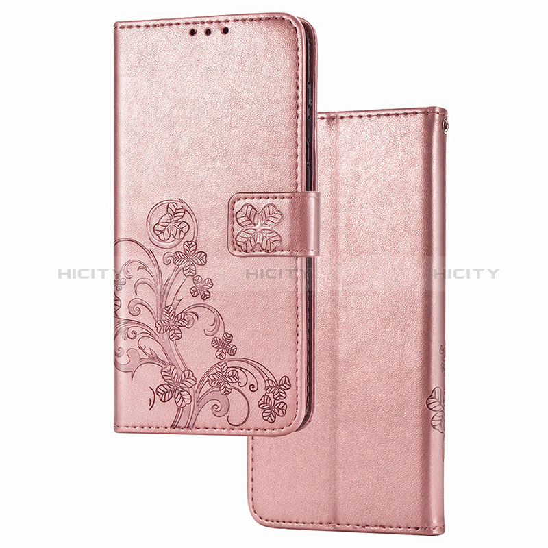 Handytasche Stand Schutzhülle Flip Leder Hülle Blumen für Samsung Galaxy M12 Rosa