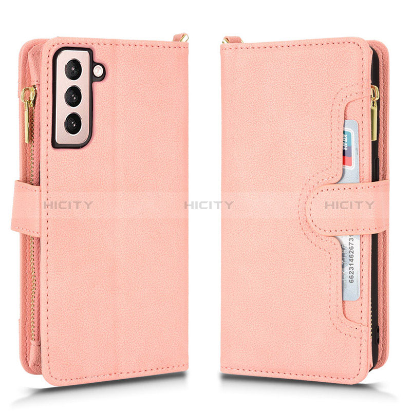 Handytasche Stand Schutzhülle Flip Leder Hülle BY2 für Samsung Galaxy S23 Plus 5G Rosegold Plus
