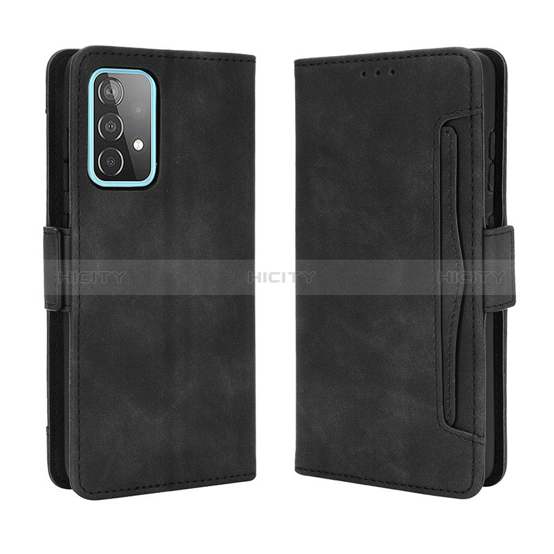 Handytasche Stand Schutzhülle Flip Leder Hülle BY3 für Samsung Galaxy A52s 5G Schwarz Plus