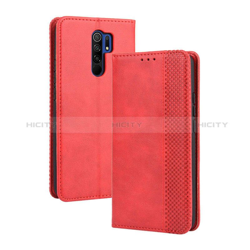 Handytasche Stand Schutzhülle Flip Leder Hülle BY4 für Xiaomi Poco M2 Rot