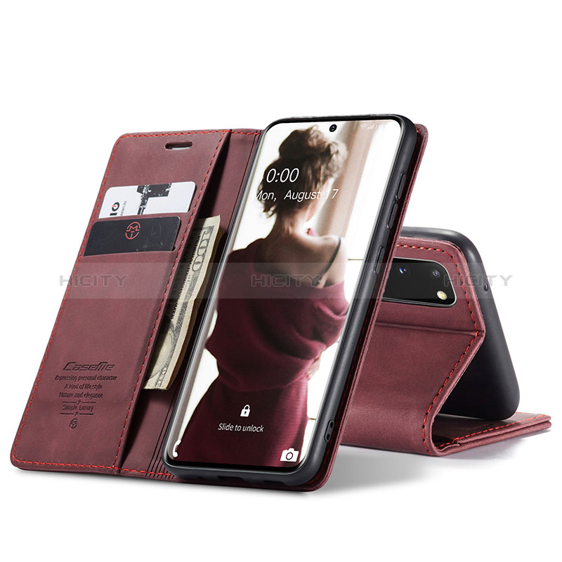 Handytasche Stand Schutzhülle Flip Leder Hülle C01S für Samsung Galaxy S20 5G groß