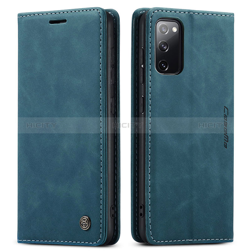 Handytasche Stand Schutzhülle Flip Leder Hülle C01S für Samsung Galaxy S20 Lite 5G Blau