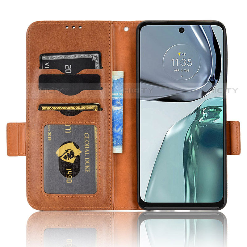 Handytasche Stand Schutzhülle Flip Leder Hülle C02X für Motorola Moto G62 5G