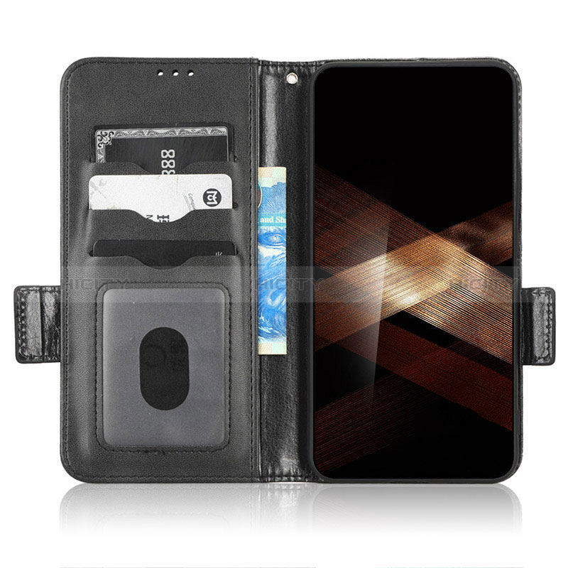 Handytasche Stand Schutzhülle Flip Leder Hülle C02X für Samsung Galaxy S25 5G groß