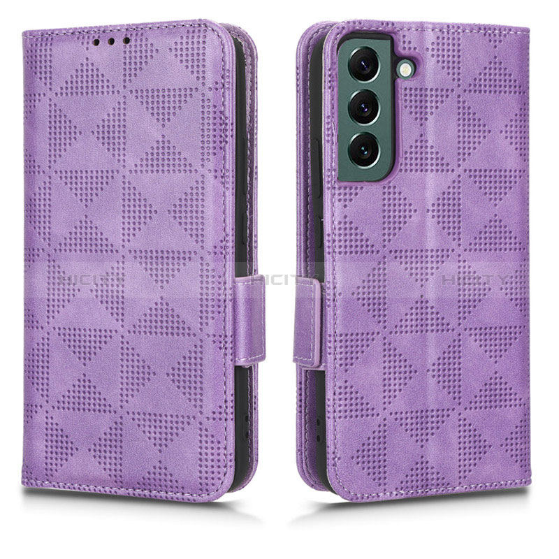 Handytasche Stand Schutzhülle Flip Leder Hülle C02X für Samsung Galaxy S25 Plus 5G Violett