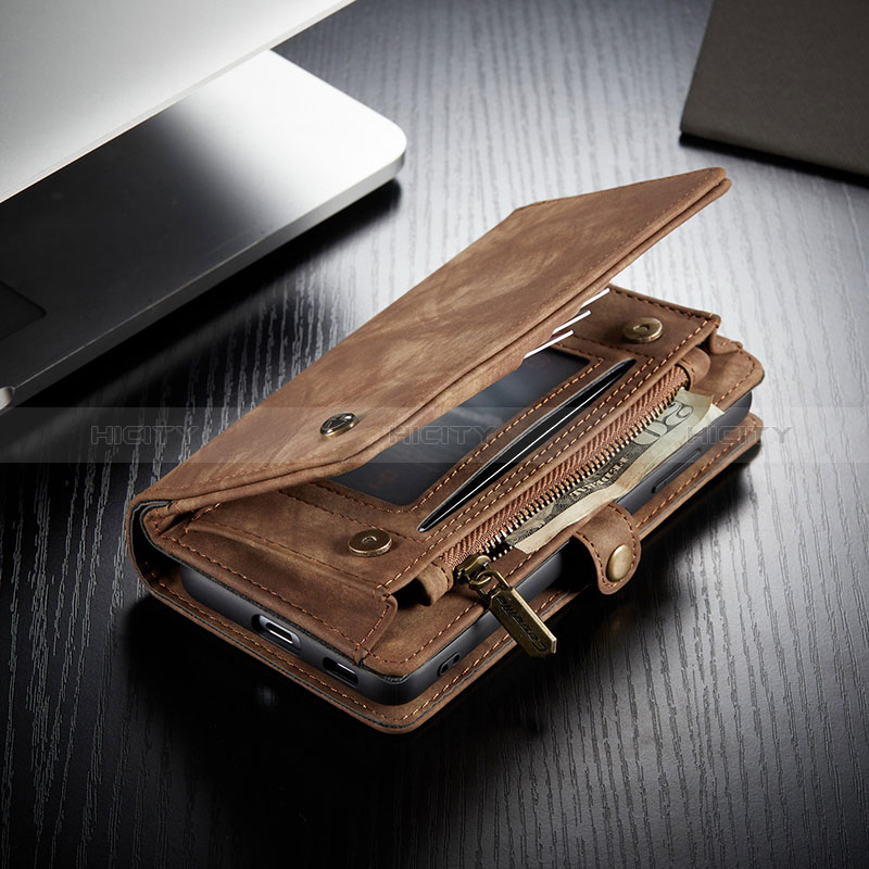 Handytasche Stand Schutzhülle Flip Leder Hülle C11S für Samsung Galaxy S25 5G groß