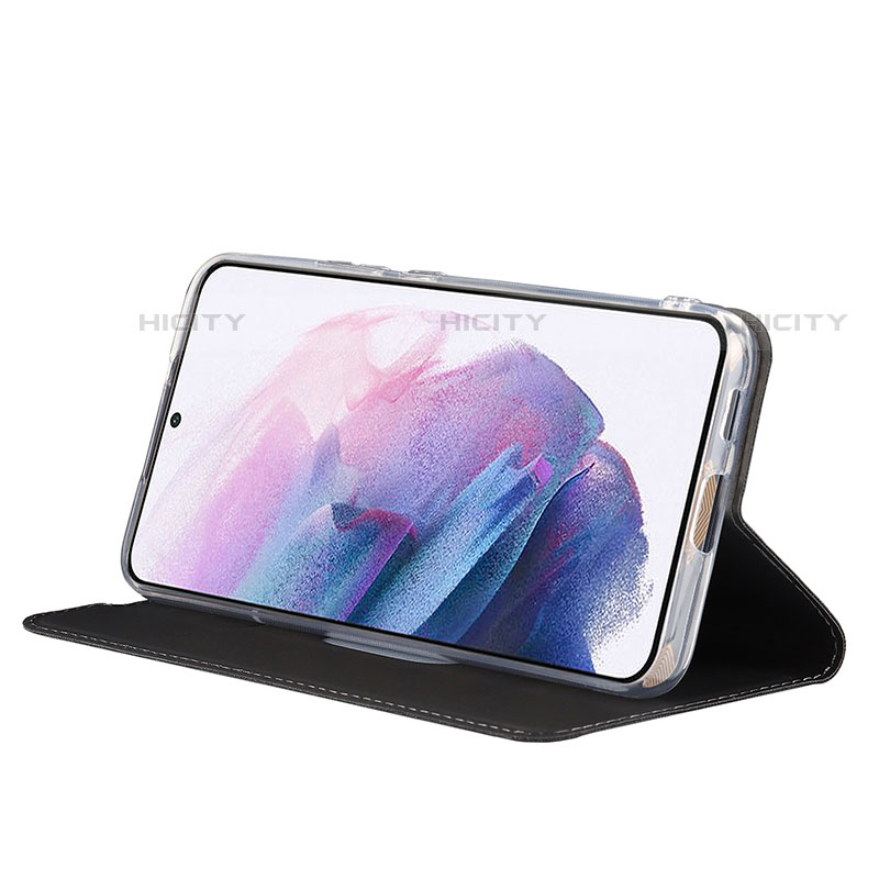 Handytasche Stand Schutzhülle Flip Leder Hülle D06T für Samsung Galaxy S21 Plus 5G groß