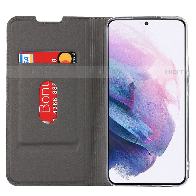 Handytasche Stand Schutzhülle Flip Leder Hülle D06T für Samsung Galaxy S21 Plus 5G groß