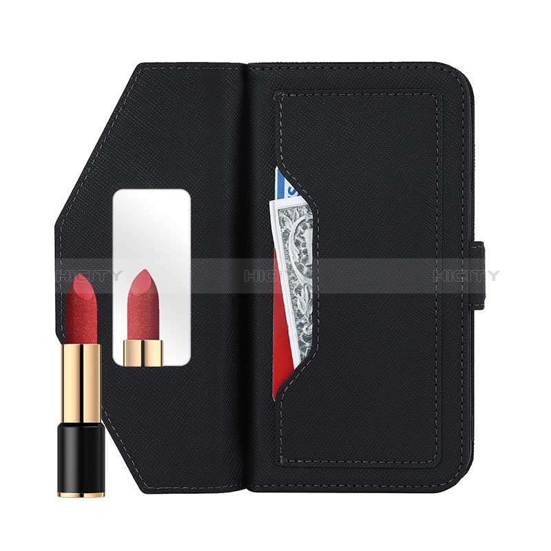 Handytasche Stand Schutzhülle Flip Leder Hülle D07T für Apple iPhone 14 groß
