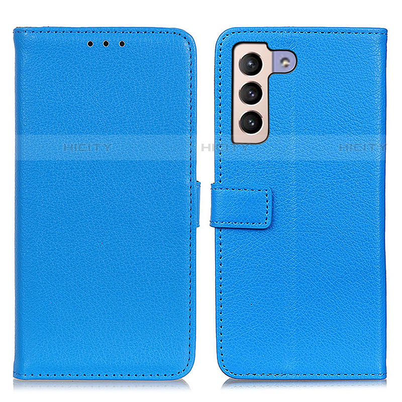 Handytasche Stand Schutzhülle Flip Leder Hülle D09Y für Samsung Galaxy S21 Plus 5G Hellblau Plus